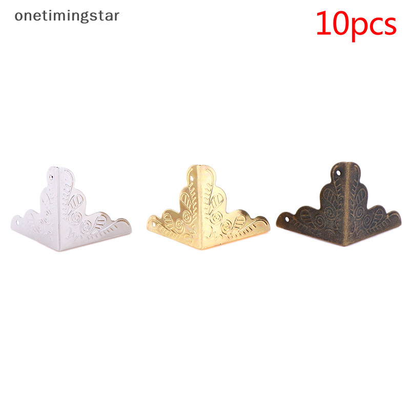 Onetimingstar 10 ชิ ้ น 25 x 25 มิลลิเมตรโบราณกล ่ องเครื ่ องประดับมุมเท ้ ามุม Protector OMS
