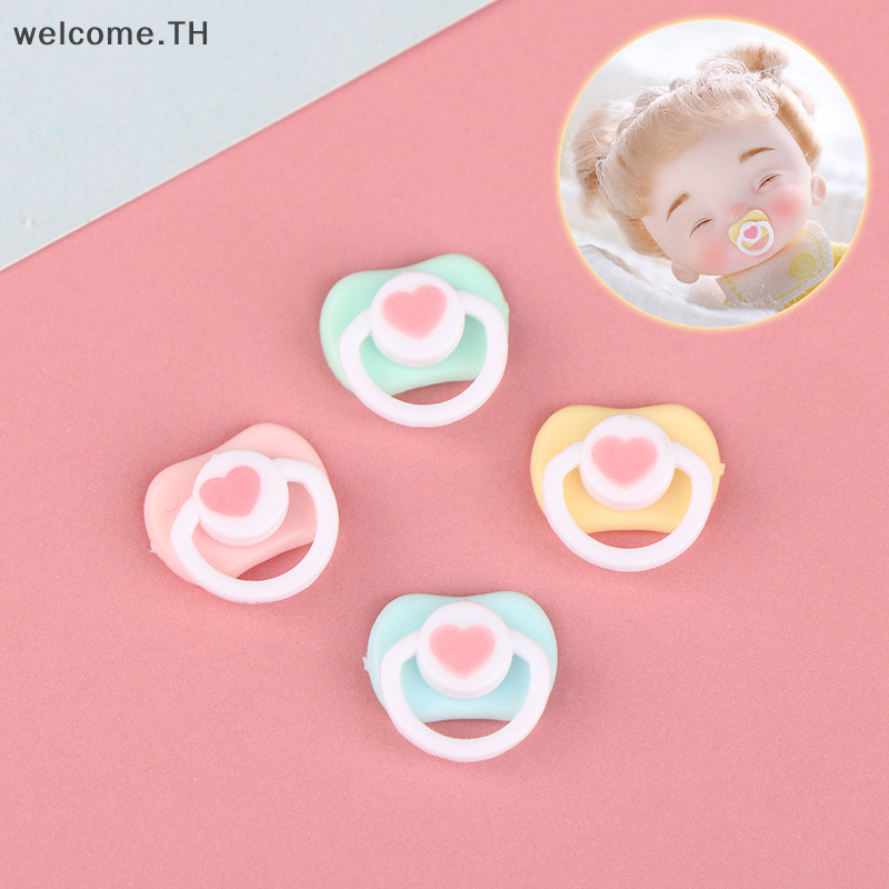 [ดี] 5 ชิ้นน่ารักมินิตุ๊กตา Pacifier Play House Supplies Dummy หัวนมสําหรับ OB11 BJD ตุ๊กตาตุ๊กตาเด็กของเล่นเด็ก Pacifier อุปกรณ์เสริม [ดี]