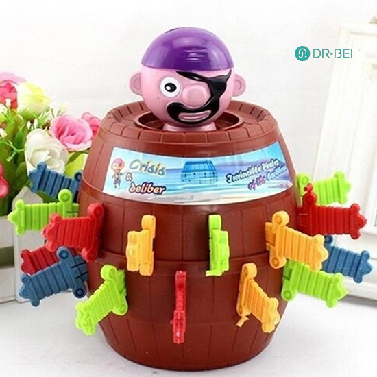 Dr.bei เด ็ กของขวัญตลก Lucky Stab ของเล ่ น Gadget Pirate Barrel เกมของเล ่ น