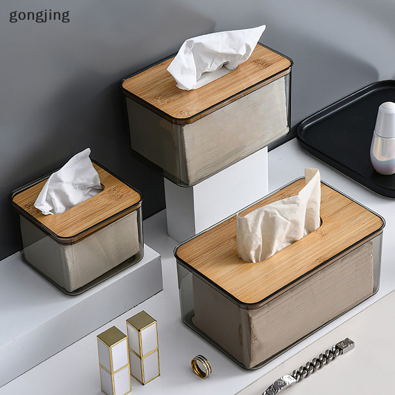 ฆ้องทิชชู่กล่องใสผ้าเช็ดปากครัวเรือนโปร่งใสสี่เหลี่ยมโมเดิร์นเดสก์ท็อปสร้างสรรค์โปร่งใสตารางกล่องกระดาษทิชชูผู้ถือ ไทย