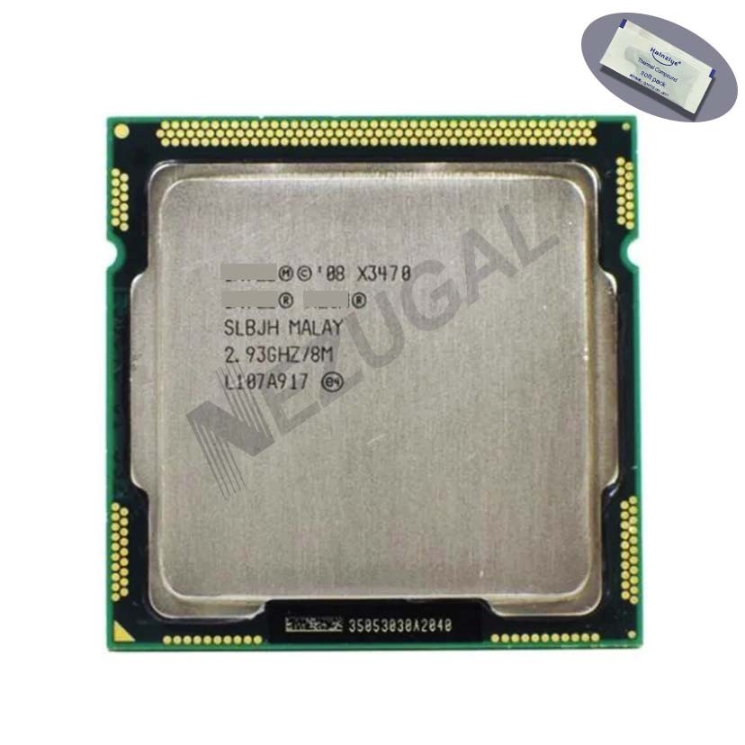 X3470 SLBJH 2.93 Ghz Quad Core 8M 95W LGA1156 โปรเซสเซอร์ CPU