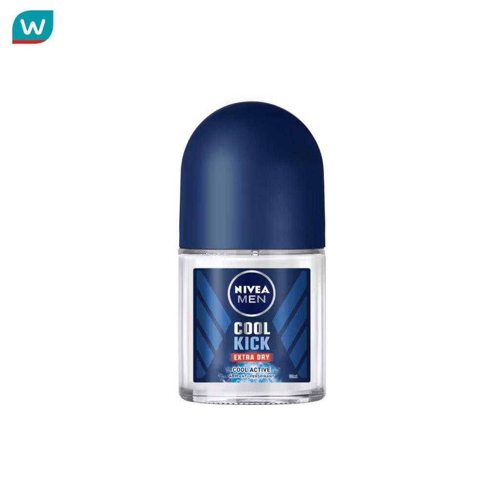 NIVEA นีเวีย เมน โรลออน คูล คิก 12 มล. โรลออน ระงับกลิ่นกาย ผู้ชาย