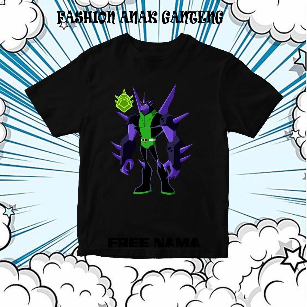 【พร้อมส่ง】 เสื้อยืด พิมพ์ลาย Ben10 พรีเมี่ยม สําหรับเด็ก เสื้อเบ็นเท็นเบอร์10