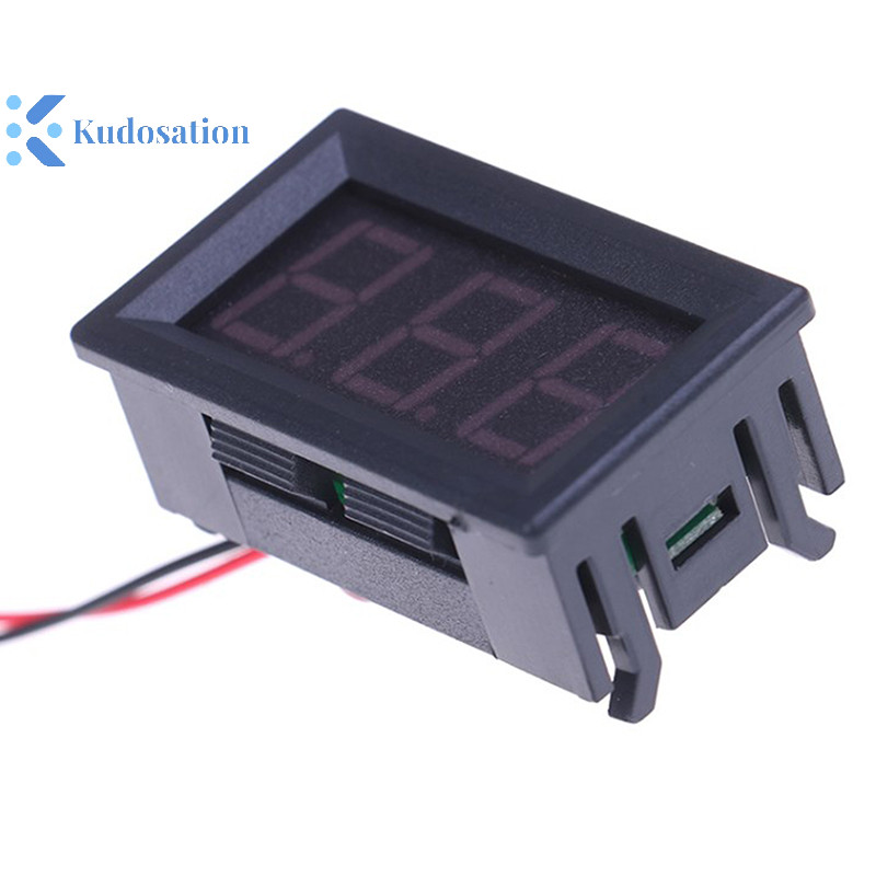 Kudosation โวลต ์ มิเตอร ์ ดิจิตอล DC5V-120V โวลต ์ มิเตอร ์ ดิจิตอลแรงดันไฟฟ ้ าแผงเมตรสีแดง/Blue/สีเขียวสําหรับ Electromobile รถจักรยานยนต ์ รถ Nice