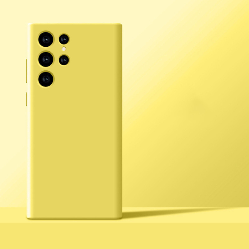 หรูหราซิลิโคนเหลวสําหรับ Samsung S24 S23 S22 S21 S20 Ultra Plus S23 S21 S21 S20 FE Note20 Ultra สีทึบกันกระแทกกลับอุปกรณ ์ เสริม