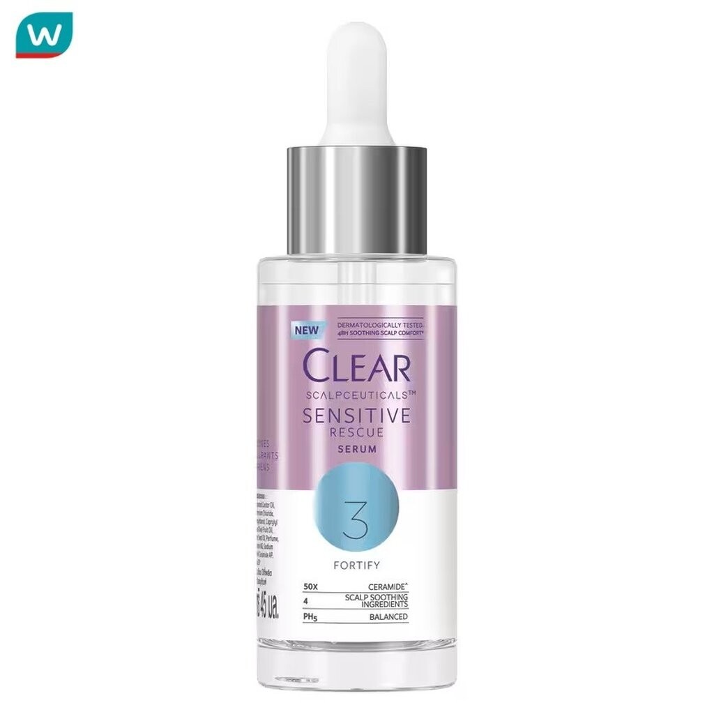 Clear เคลียร์ สกาล์ปซูติคอลส์ เซรั่ม เซนซิทีฟ เรสคิว 45 มล.