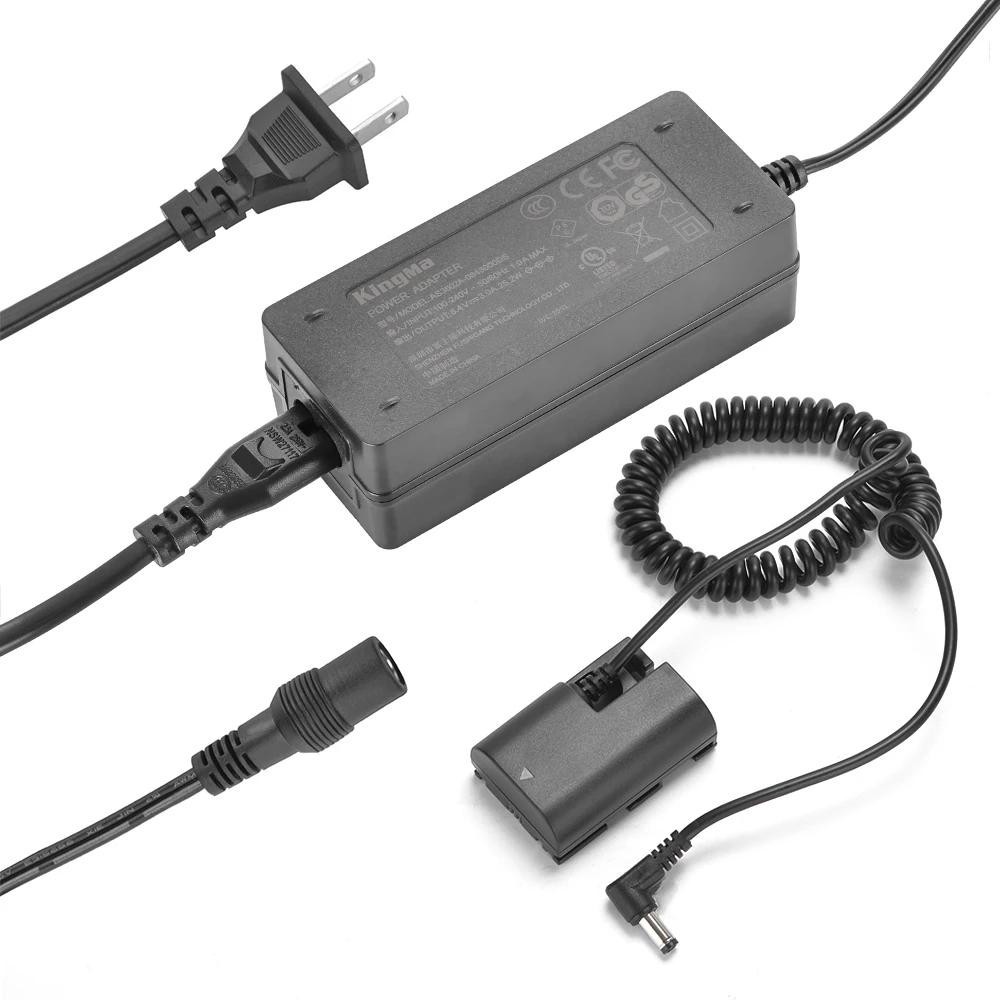 Kingma LP-E6 LPE6NH Dummy แบตเตอรี่ AC Power Supply Adapter สําหรับ Canon EOS R5 R6 5DS R 7D 6D 5D M