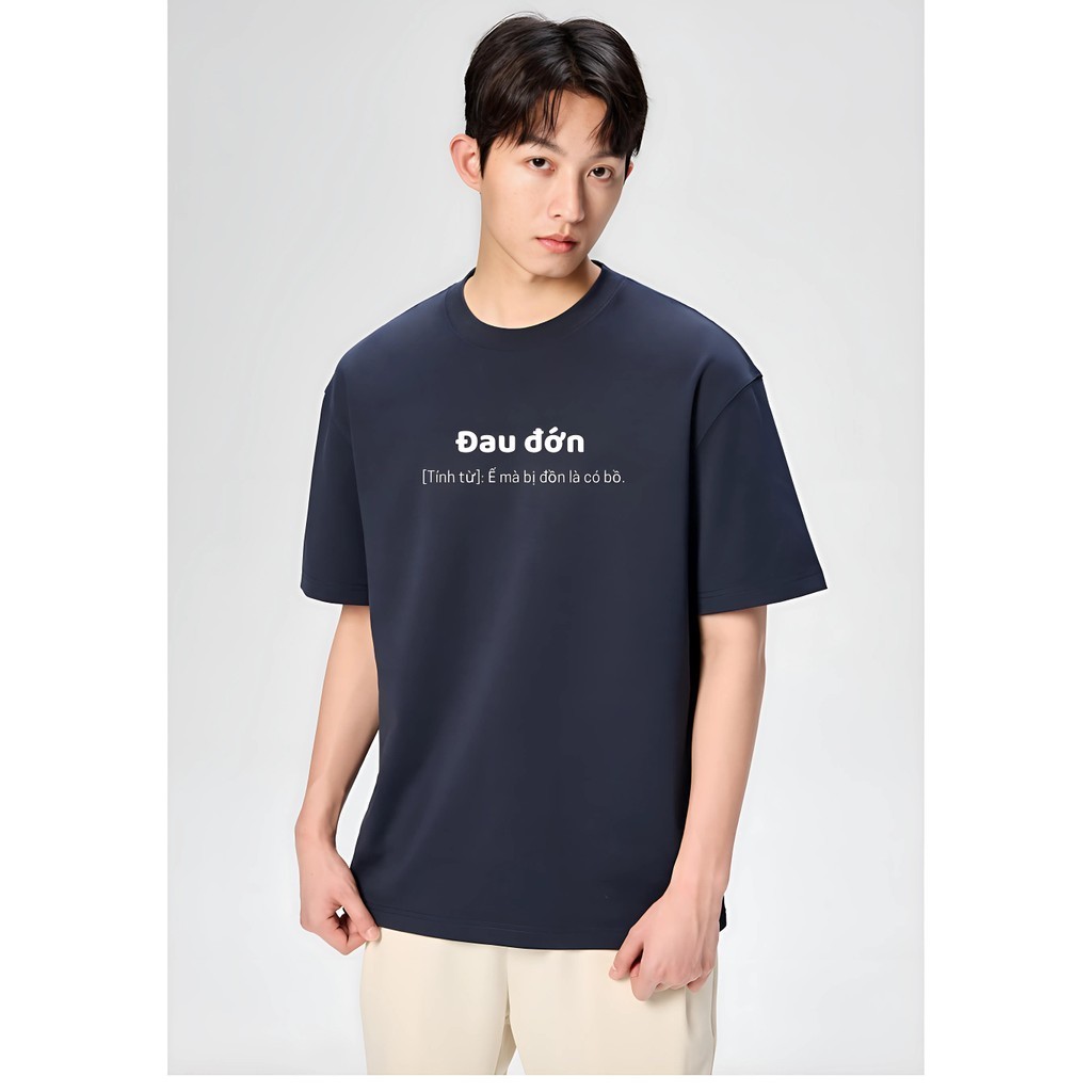 [GET T-SHIRT PRINTING ON DEMAND, 1 T-SHIRT IS ALSO PRINTED] PAINful Cotton Round Neck Loose Form เสื