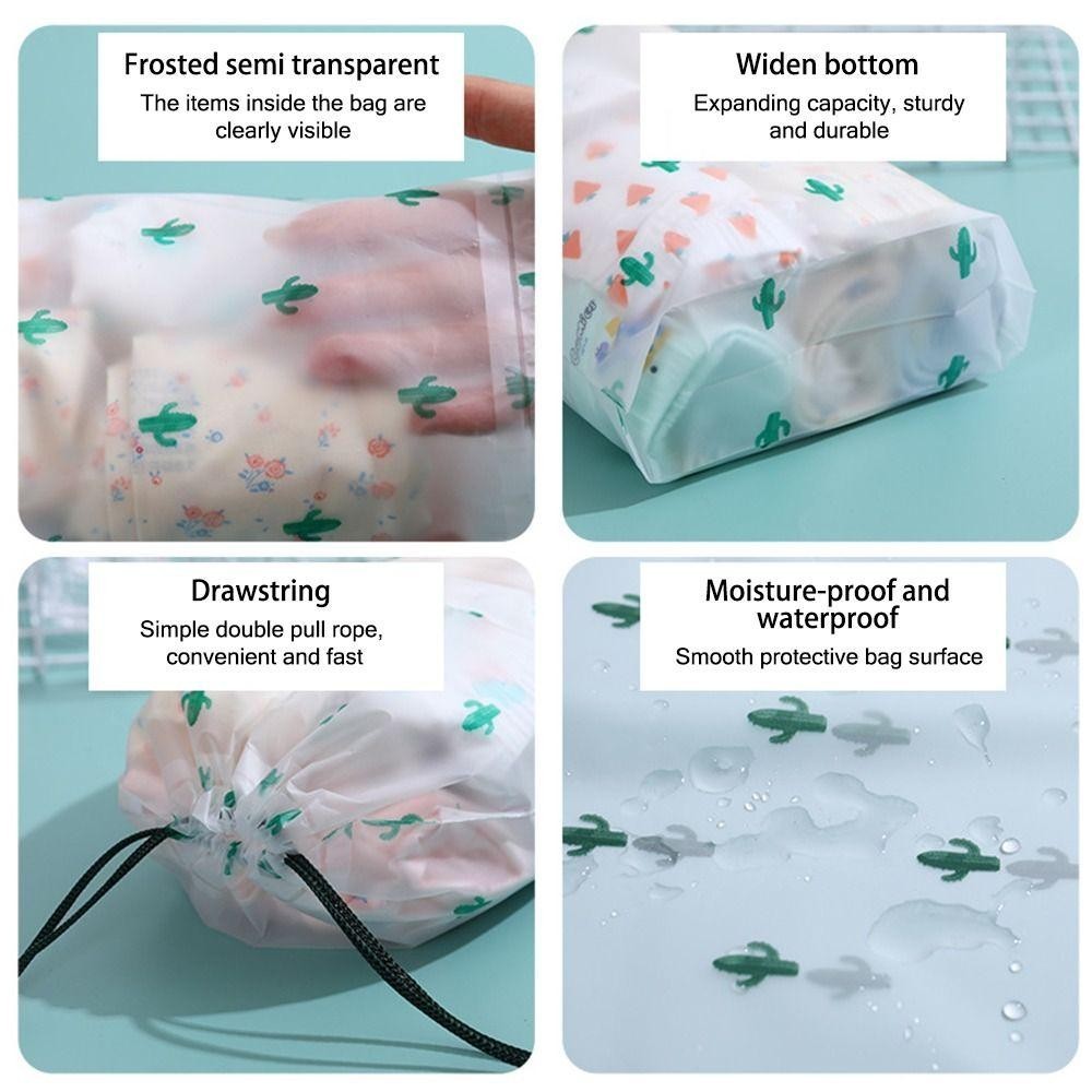 ถุงเก็บรองเท้า TONFASHION,การ์ตูน Daisy Dust-Proof Drawstring Bag,สร้างสรรค์โปร่งใสแขวนกระเป๋ากันน้ํากระเป๋าเดินทางกระเป๋าเดินทาง/Busness Trip