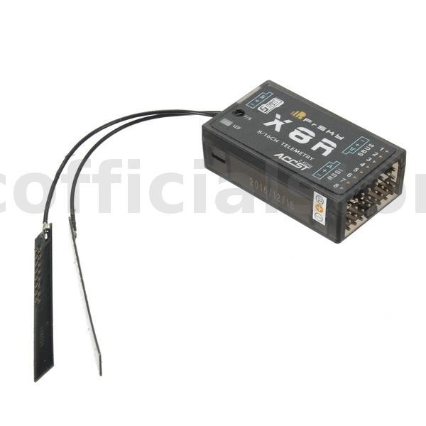 Frsky X8R 2.4G 16CH SBUS สมาร ์ ทพอร ์ ต Full Duplex Telemetry Receiver พร ้ อมเสาอากาศใหม ่