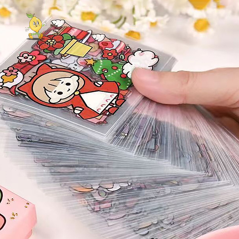 [mozh] 50 ชิ้นของ Non-repetitive PET กันน้ําน่ารัก Ledger สติกเกอร์ตัดฟรีสําหรับนักเรียนและเด็กผู้หญิงอะนิเมะสติกเกอร์ [TH]
