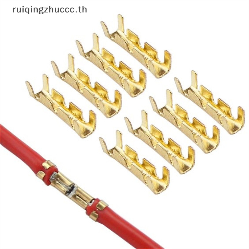 [ruiqingzhuccc] ขั้วต่อเทอร์มินัลจอบหญิงที่ไม่เคลือบเทอร์มินัลจีบสายไฟ [TH]
