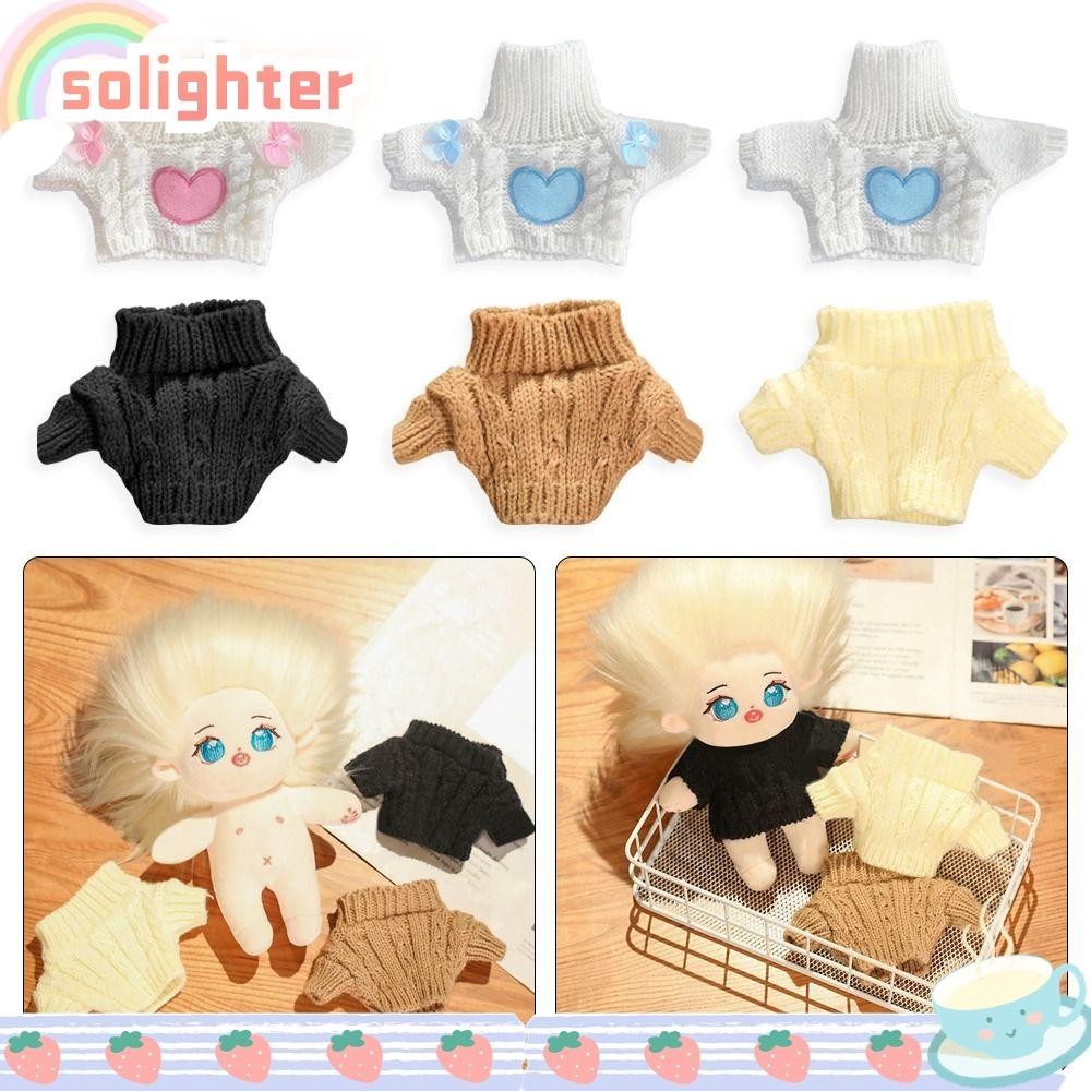 Solighter เสื้อกันหนาวตุ๊กตา,แฟชั่นหลายสไตล์ถักเสื้อ,ฤดูหนาวเด็กทารกเสื้อผ้า 20 ซม.ผ้าฝ้ายตุ๊กตา/ตุ๊กตาไอดอล