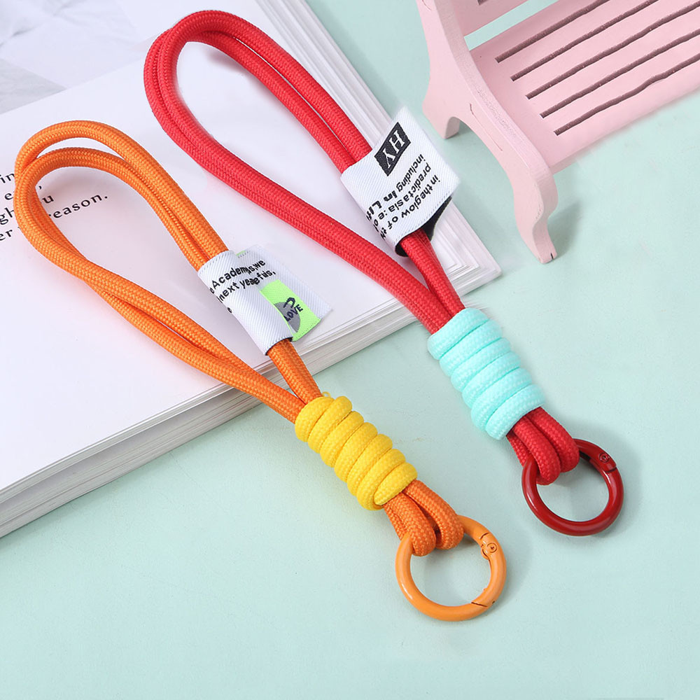 แฟชั่นถักเชือกเส้นเล็กพวงกุญแจ Unisex Anti-lost สายรัดข้อมือ Paracord Key แหวนสําหรับเคสโทรศัพท์แขวนกระเป๋า U Disk ขวด Pendnats ราคา ถูกที่สุด ดีลบีเคเค แกลเลอรีภาพที่ 5