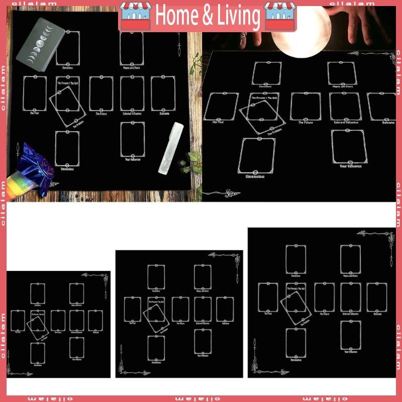 Ci 50x50 60x60 75x75 ซม.ไพ่ทาโรต์ผ้าปูโต๊ะเรขาคณิต Divinations ตารางผ้าเกมกระดาน Oracles การ์ด Pad Rune สนับสนุน M