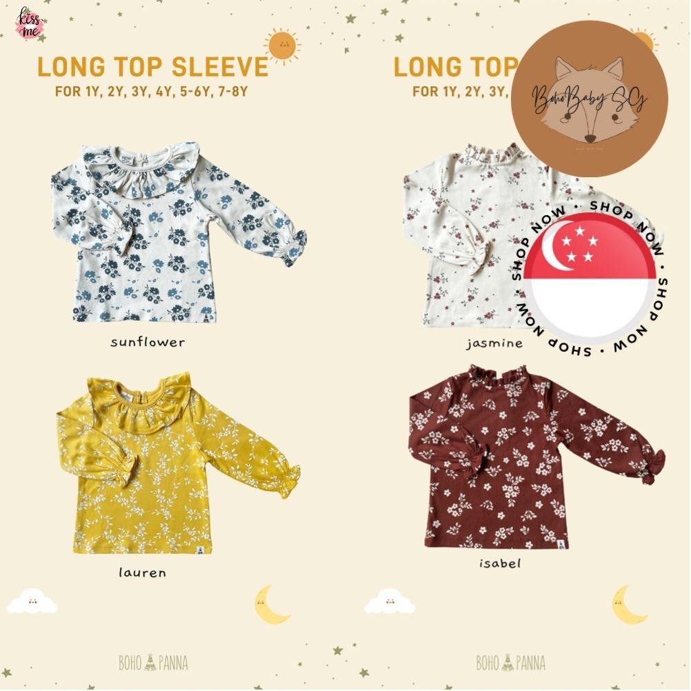 SL1 BohoPanna/ BohoBaby เสื้อแขนยาว (1Y 2Y 3Y 4Y 5-6Y 7-8Y) - สาว/เด็ก