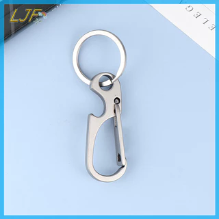 LJF 1 PC ไทเทเนียม Carabiner Multi-function พวงกุญแจ OutdoorWaist Chain แหวนหัวเข็มขัดที่เปิดขวดเบียร์เครื่องมือ TH