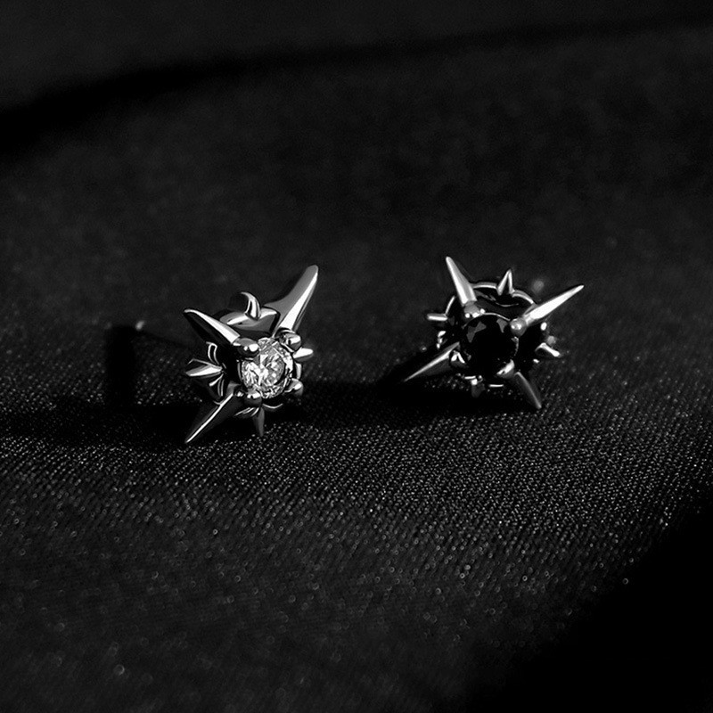 North Star ต่างหูสําหรับผู้ชายและผู้หญิงสไตล์เดียวกัน High-End ส่วนบุคคลชายต่างหูผู้หญิงอินเทรนด์ต่างหูอุปกรณ์เสริมของขวัญขายส่ง