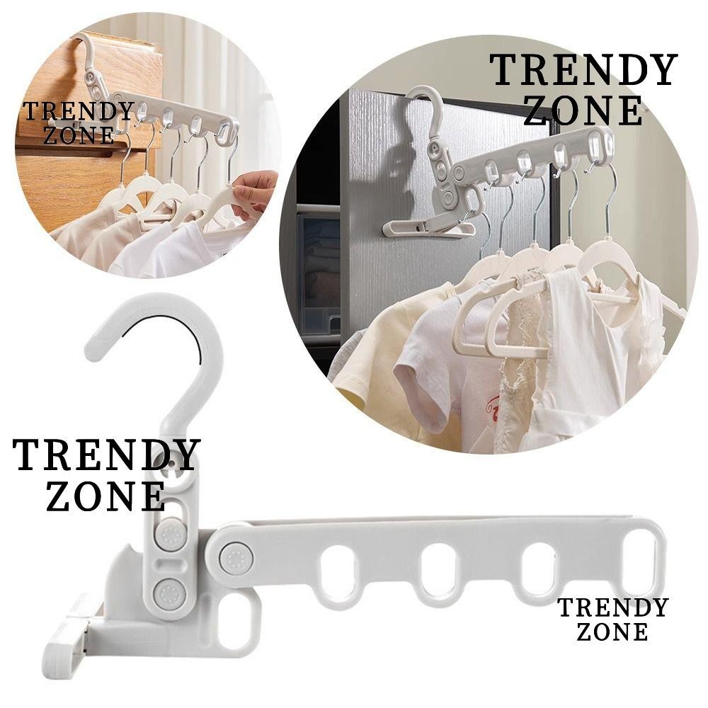 Trendyzone ไม้แขวนเสื้อ, ราวตากผ้าห้ารูแบบพับได้, สิ่งประดิษฐ์อบแห้งเสื้อผ้ามัลติฟังก์ชั่นแบบปรับได้มุม