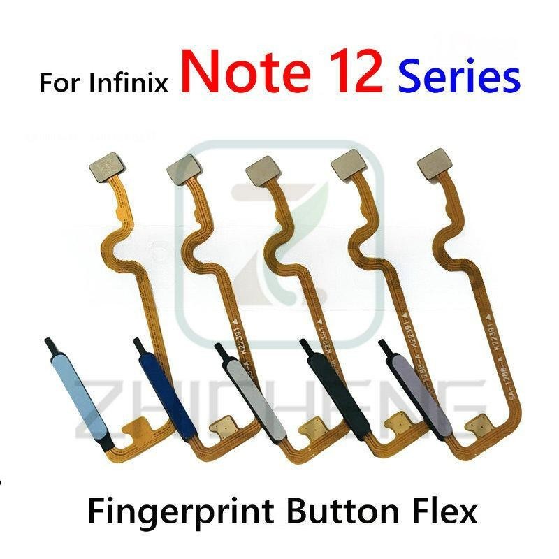 เซ็นเซอร์ลายนิ้วมือสแกนลายนิ้วมือสําหรับinfinix Note 12i 12 5G 12(2023) 12 G96 12vip 12 proปุ่มลายนิ้วมือFlex Cable