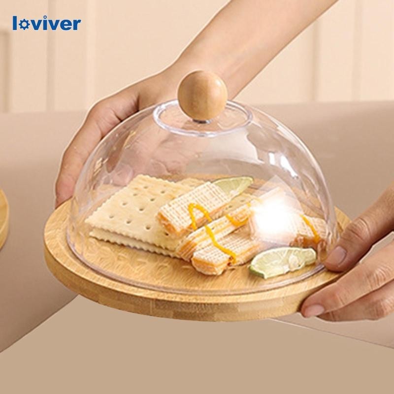 [ คนรัก] ที่วางเค้กที่วางเค้กพายขนมปังวันหยุดรักษาครอบคลุมจานเสิร์ฟรอบถาดเสิร์ฟสําหรับงานฉลองวันเกิด - รูปที่ 7