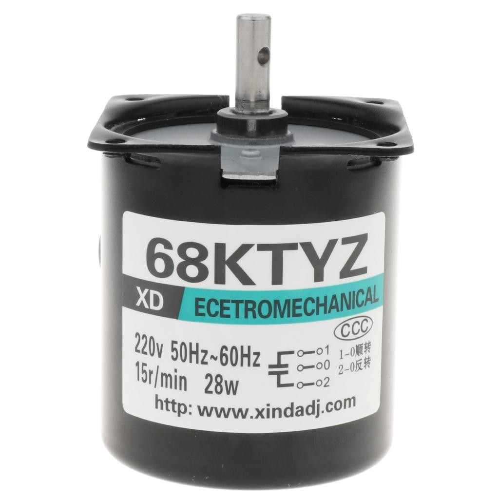 [blesiya21] 220v 28W CW / CCW 15RPM มอเตอร์ซิงโครนัสขนาดเล็กถาวร 15RPM