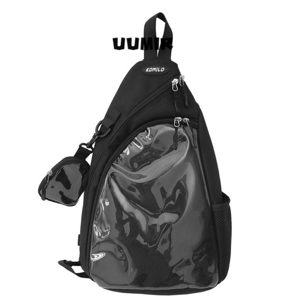 Uumir Simple Ita Bag, Zipper Vintage Shopping Crossbody Bag, Fashion Transparent Shoulder Bag Women All Match