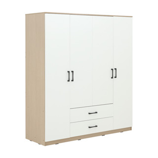 HomeHuk ตู้เสื้อผ้า 4 บาน รุ่นฟินซ์ ขนาด 160 ซม.