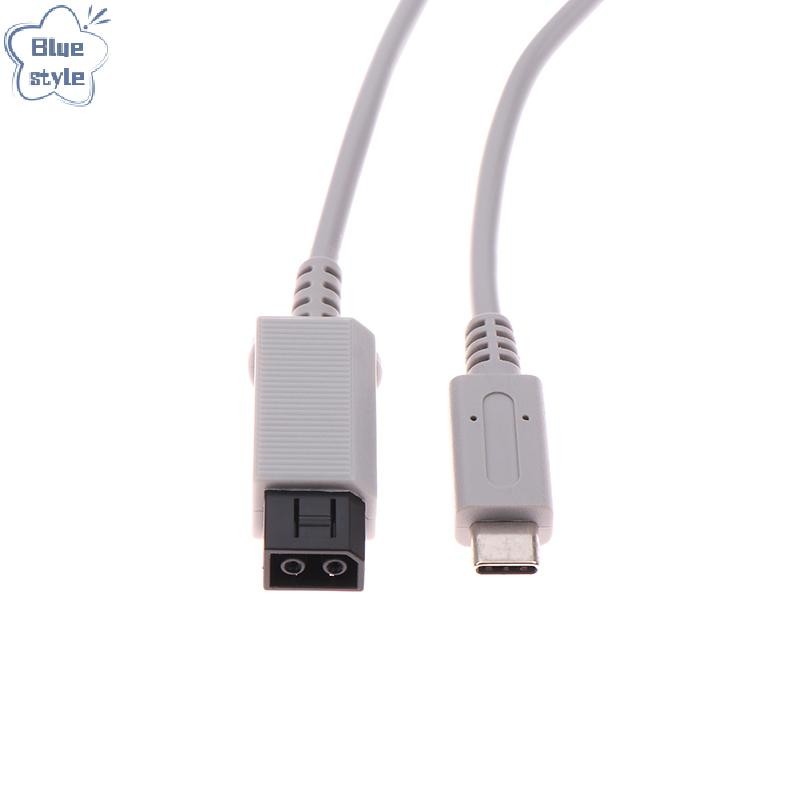 Bluestyle 1 ชิ้น 2 เมตรเหมาะสําหรับ WII สําหรับ WII U โฮสต์ PD สายไฟสายชาร์จสายไฟอุปกรณ์ซ่อมใหม่