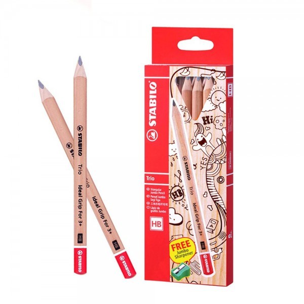 STABILO TRIO JUMBO HB PENCIL 6S (362HB6P1)