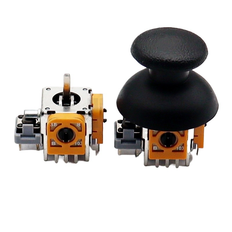 จอยสติ๊ก Potentiometer B10k พร้อมหมวก 3D จอยสติ๊กของเล่นรุ่นคอนโซลเกมเครื่องบิน 360 องศารีเซ็ตทิศทาง Controller