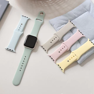 สายยางซิลิโคนกีฬา สายยางนุ่ม for Smart Watch Series 11 10 9 8 7 6 5 4 SE IWatch Ultra 3 2 49 มม 46 45 44 42 41 40 38 มม