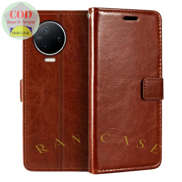 เคส INFINIX NOTE 12 G96 | 12 2023 | X670 X676C ซองหนัง HP COVER กระเป๋าสตางค์หนัง FLIP COVER HEADPHO