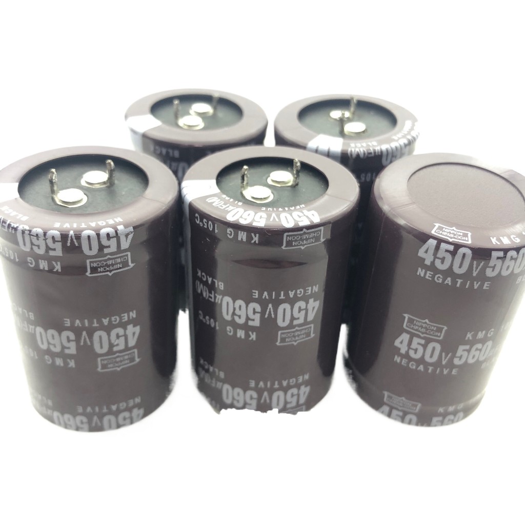 นําเข้าตัวเก็บประจุอิเล็กโทรลีติค 450V560uF 400V 560UF เครื่องเชื่อมอินเวอร์เตอร์ตัวเก็บประจุ 35 x 5