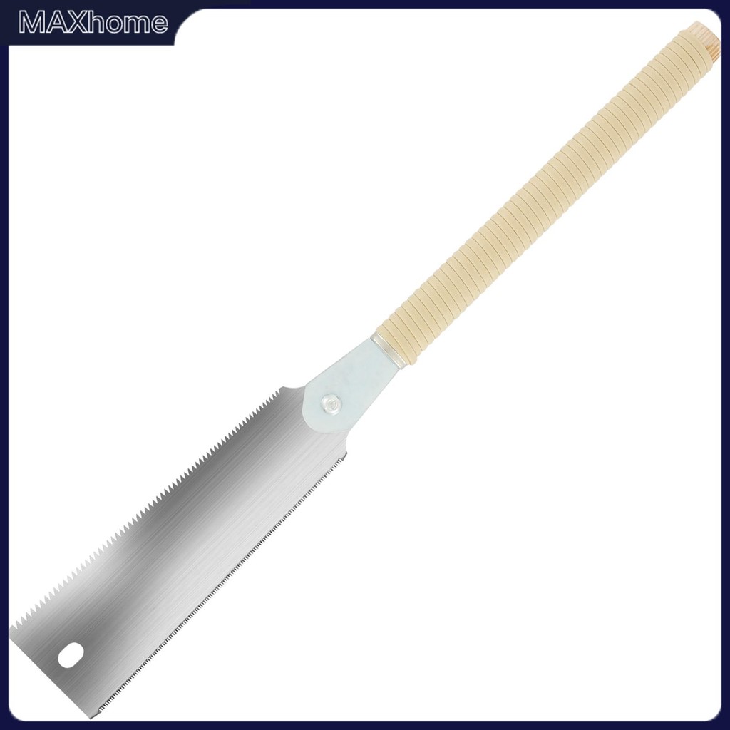 เลื่อยมือญี่ปุ่น 9.3 นิ้ว SK5 เหล็กคาร์บอนสูง Double Edged Hand Saw Incisive Hand Pull Saw 10/17 TPI