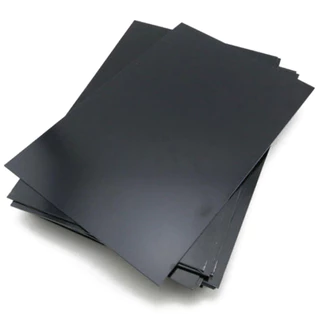 1PC ABS Plastic Panel Sheet - Versatile Black/White Colors, 0.3mm to 12mm Thickness, Perfect for DIY Models
