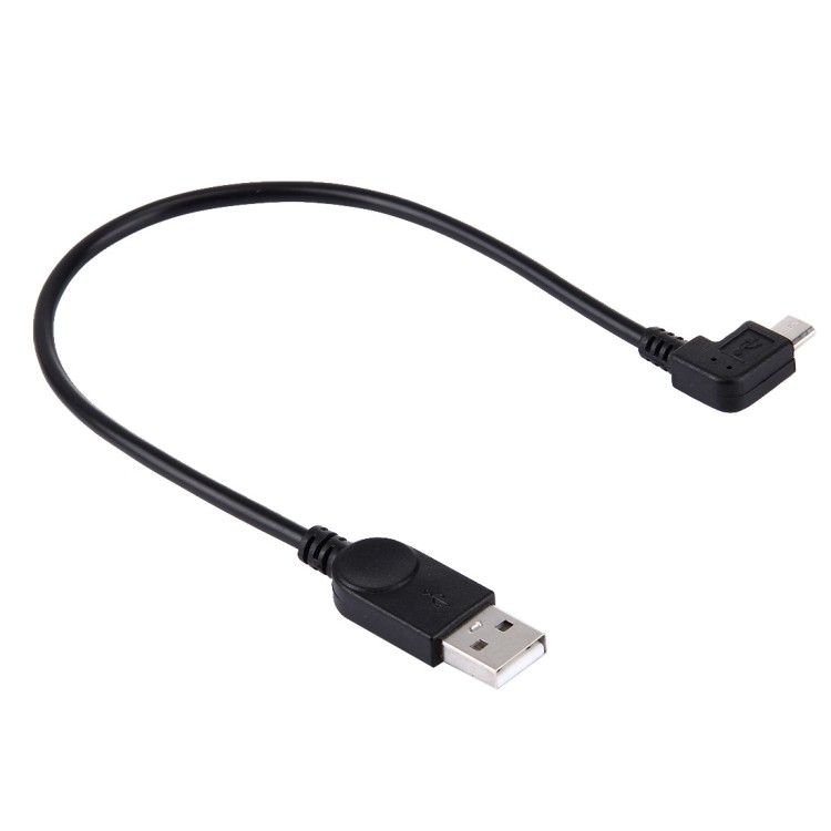 เตรียมจัดส่ง 28 ซม. มุมซ้าย Micro USB เป็น USB Data / สายชาร์จสําหรับโทรศัพท์สมาร์ท