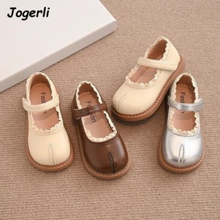 Jogerli สาวใหม่รองเท้าหนัง PU เด็กเจ้าหญิงแฟชั่นเพื่อนร่วมชั…