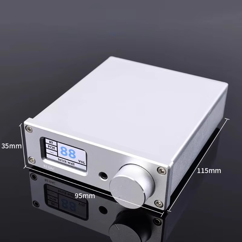 Rod rain audio B2 HIFI Dual ES9038Q2M USB ถอดรหัส QCC3084 Blueooth 5.4 ไฟเบอร์ออปติก Coaxial Input DAC 24bit 192K LDAC