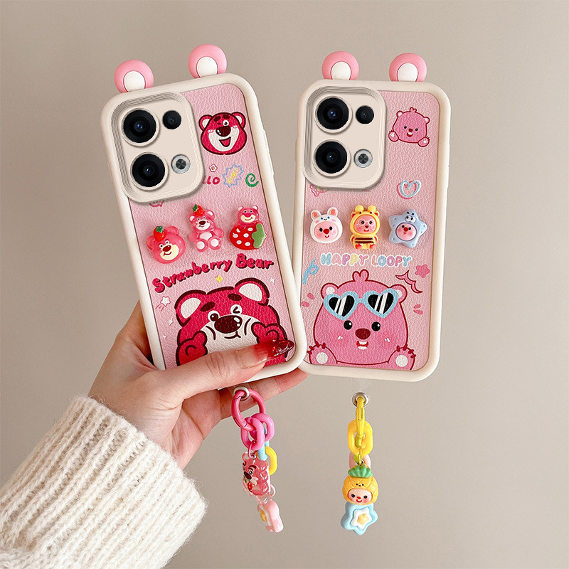 เคส oppo reno 13 5g เคส oppo reno 13 pro 5g น่ารักหูตุ๊กตาเคสโทรศัพท์สําหรับ กรณีOppo reno 13 pro 5G