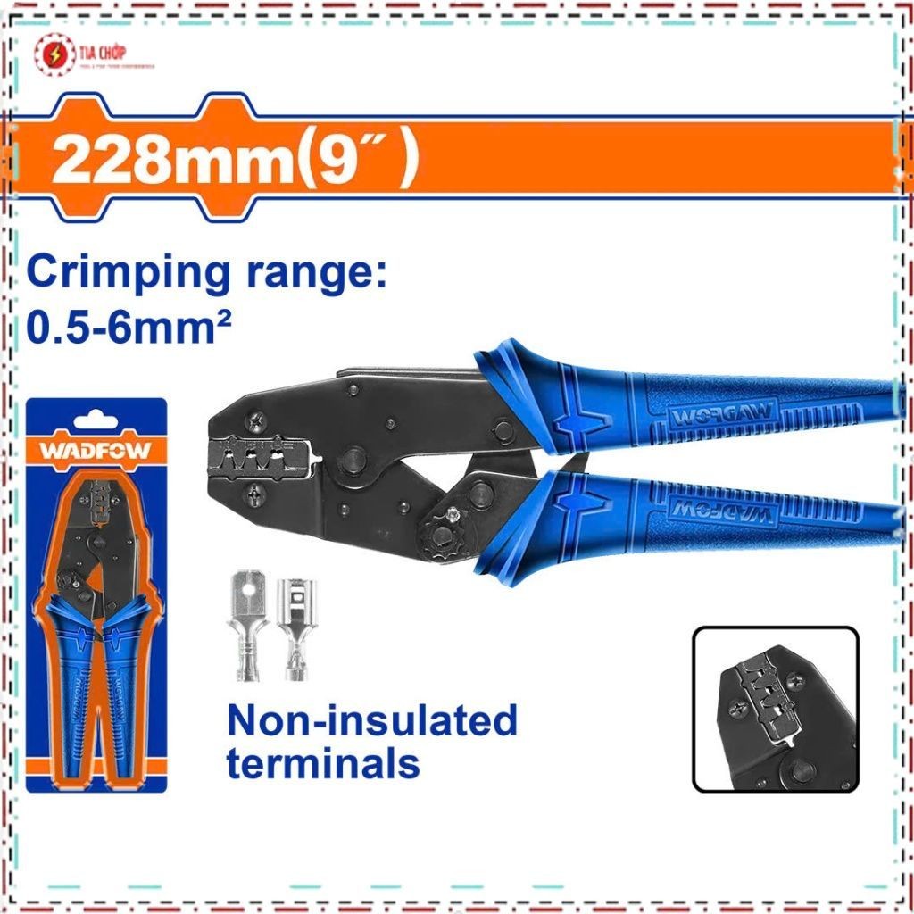 คีมกด Cos 0.5-6mm2 228mm(9")WCP3609