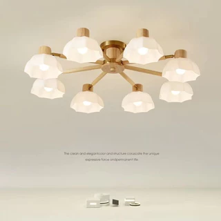 โคมไฟระย้าห้องนั่งเล่น สไตล์นอร์ดิก มินิมอล โคมไฟห้อยโต๊ะอาหาร LED สําหรับตกแต่งห้องนอน