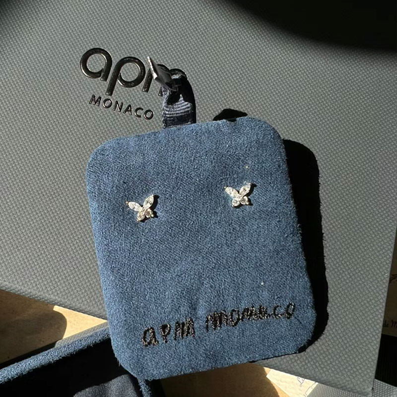 APM Monaco ต่างหูผีเสื้อทุกวันประณีต Commuter ต่างหู 925 เงินของขวัญสําหรับแฟน