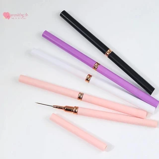 RENBG 5 ชิ้นเล็บ Liner ชุดแปรง UV เล็บเจลชุดภาษาฝรั่งเศสคํา Stripe Line ภาพวาดวาดดอกไม้ปากกาเล็บเครื่องมือ TH