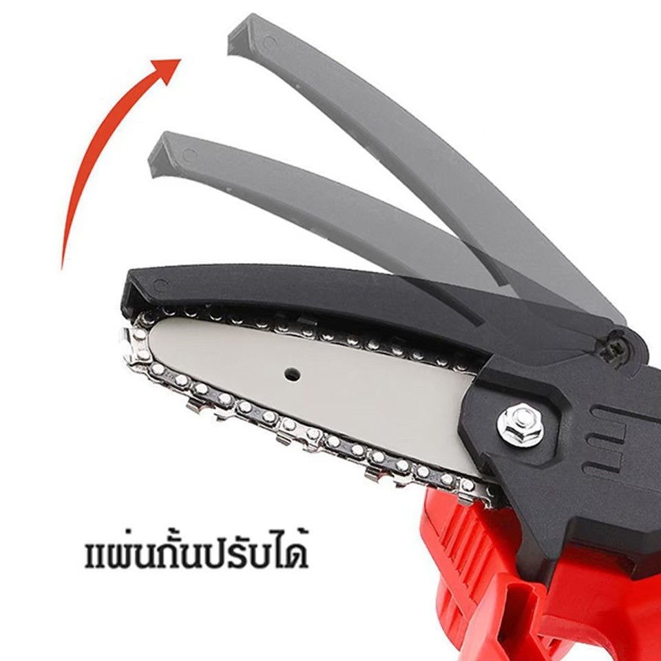 เลื่อยโซ่ไฟฟ้า เลื่อยไฟฟ้าไร้สาย 6 นิ้ว Dr.Woot เลื่อยไฟฟ้า เลื่อยแบตเตอรี่ เลื่อยตัดไม้ เลื่อยยนต์ - รูปที่ 5