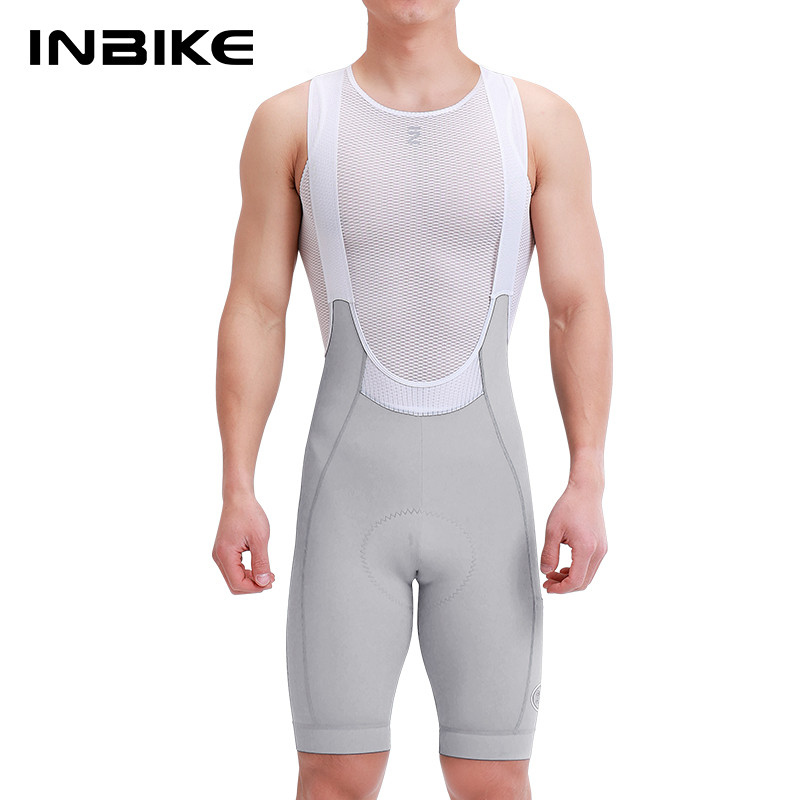 Inbike 2025 จักรยาน Bib กางเกงขาสั้นผู้ชายขี่จักรยาน Bib พร้อมกระเป๋ากางเกงขาสั้นจักรยานเสือหมอบ Hig