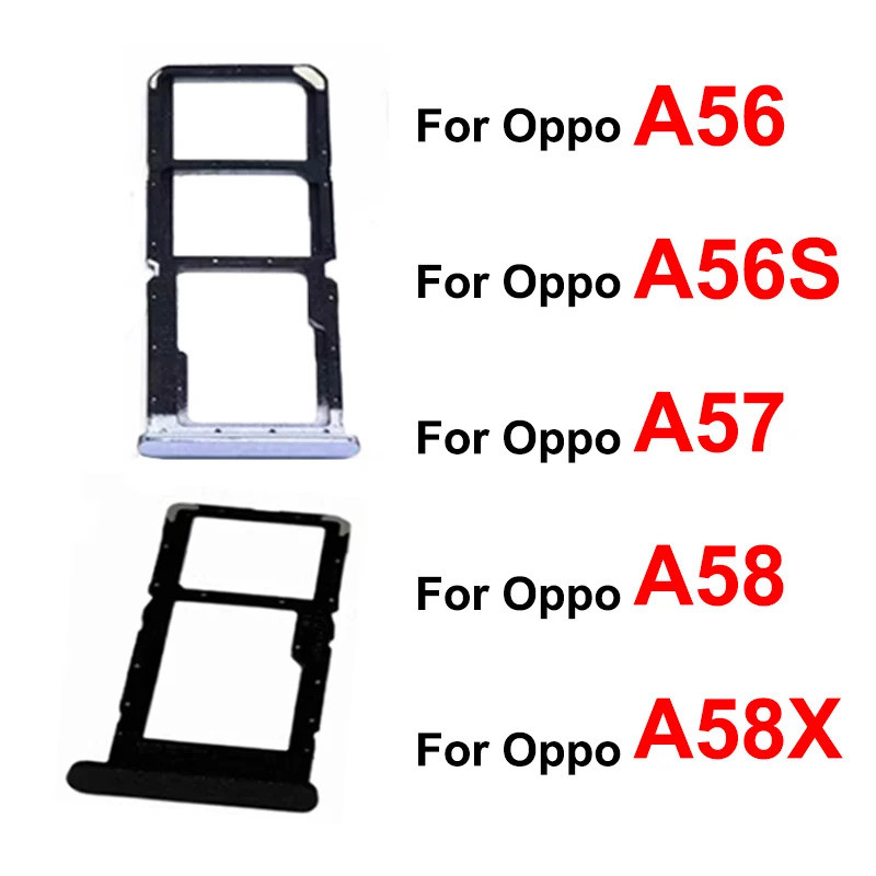 สําหรับ OPPO A56 A56s A57 A58 A58x 4G 5G ซิมการ์ดถาด Micro SD Card Reader Slot Dual SIM Card Socket 