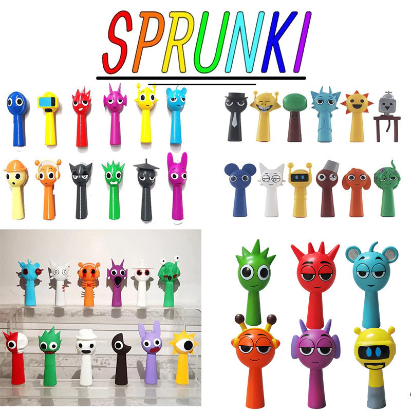 12 ชิ้น/เซ็ต Incredibox Sprunki รูปเกม Incredibox Sprunki Action Figure Sprunki ของเล่น Simon Raddy 