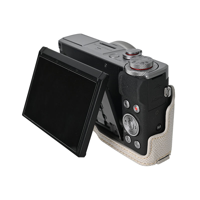 G7x3 G7X2 ปลอกหนัง Pu กล้องครึ่งสําหรับ Canon G7X II G7X III G7X Mark III II