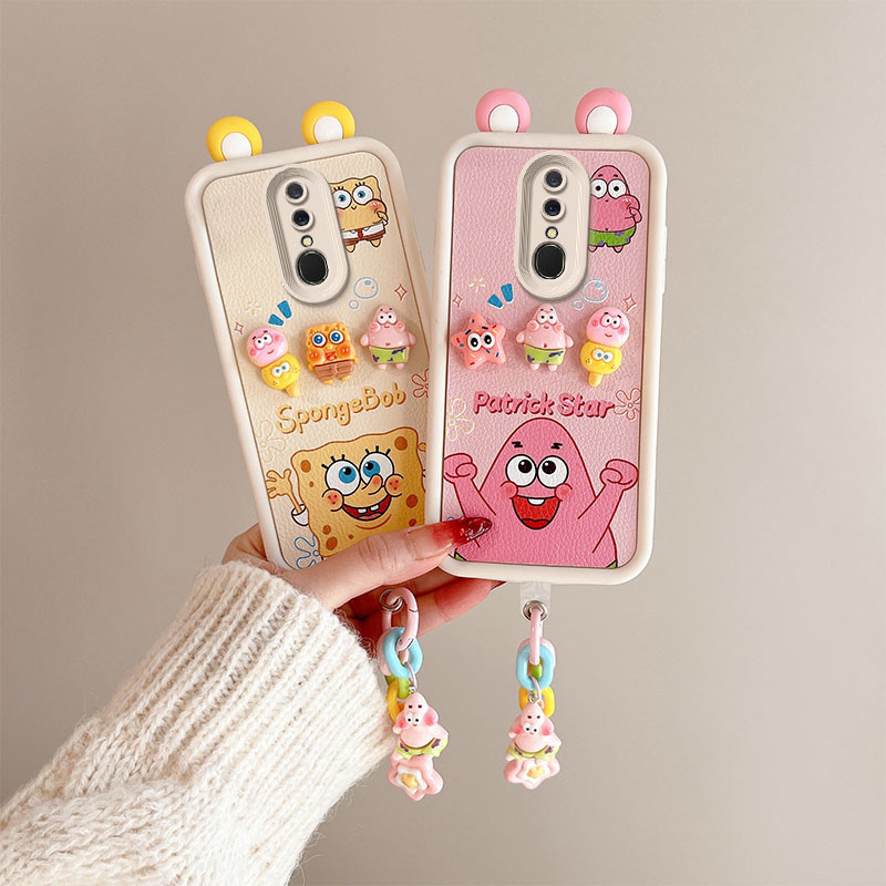 เคส  OPPO F11 เคส เข้ากันได้กับรูปแบบหนังน่ารัก 3D หูเคส โทรศัพท์แบบนุ่ม BB-PWED